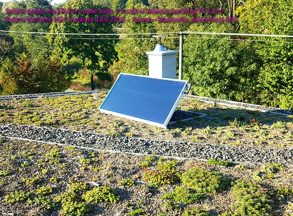 Solární system na přípravu teplé vody