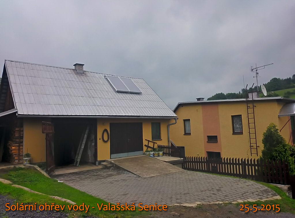 Solární ohřev vody - Valašská Senice
