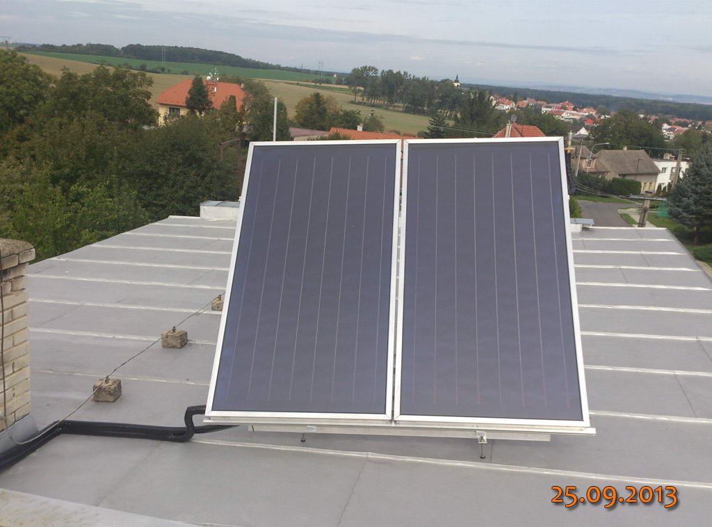Solární ohřev vody - Kvasice u Kroměříže