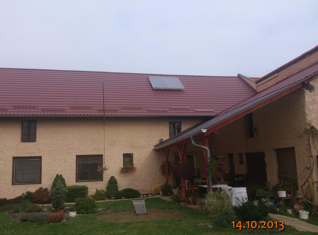 Solární ohřev vody - Radslavice u Přerova