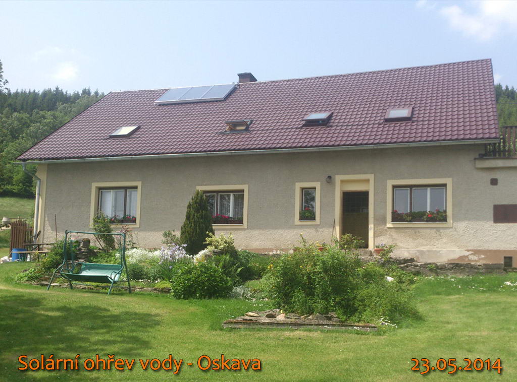 Solární ohřev vody - Oskava