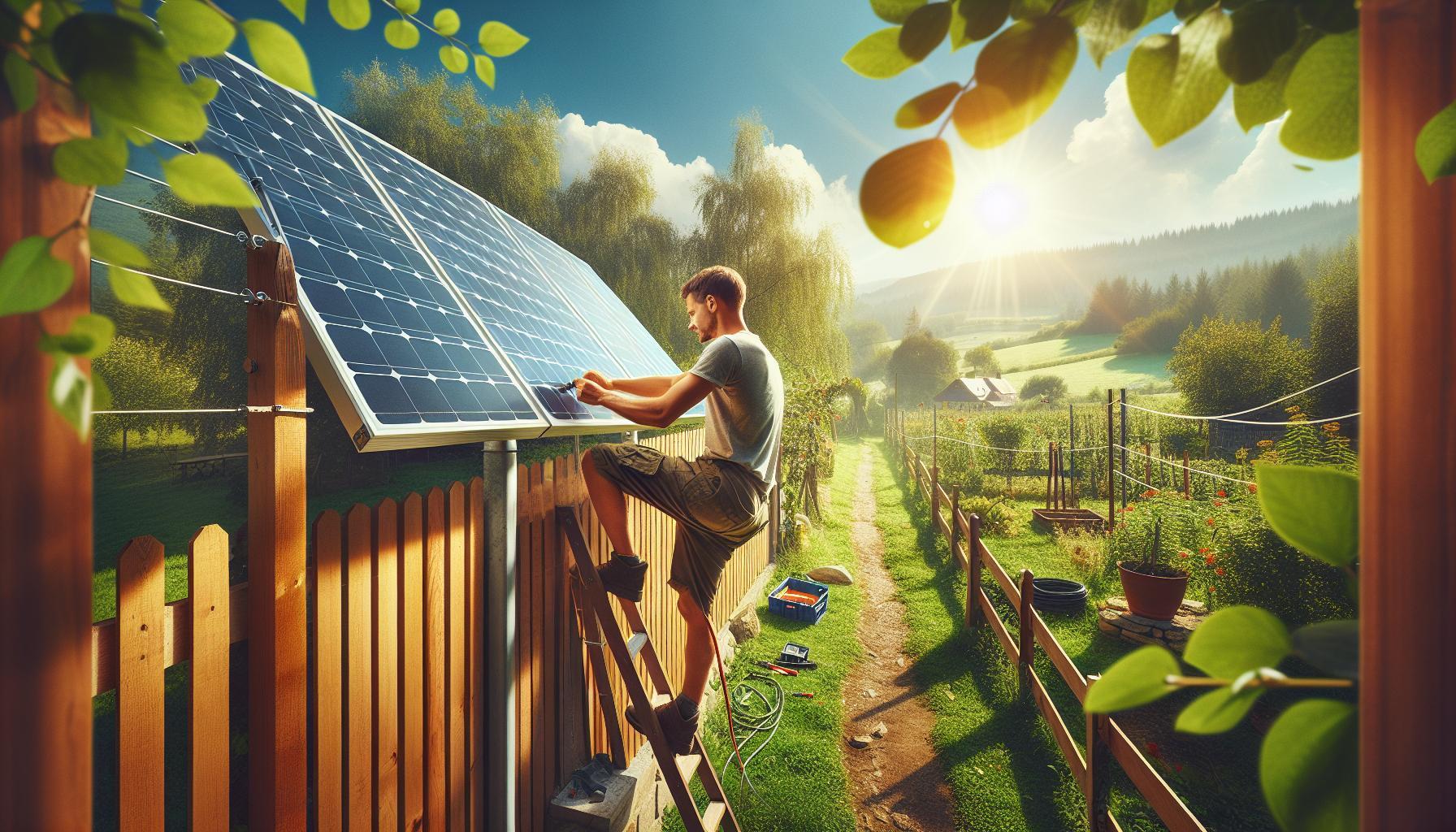 Jak připevnit solární panel na plot: Snadná instalace pro zahradní energii