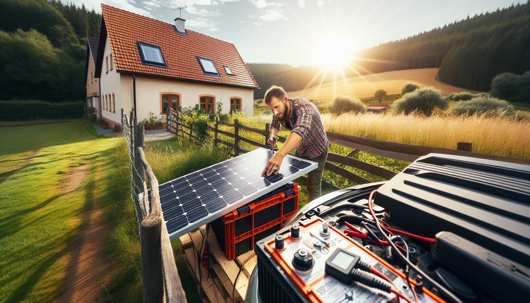 Jak propojit solární panel s auto baterií: Krok za krokem pro maximální výkon