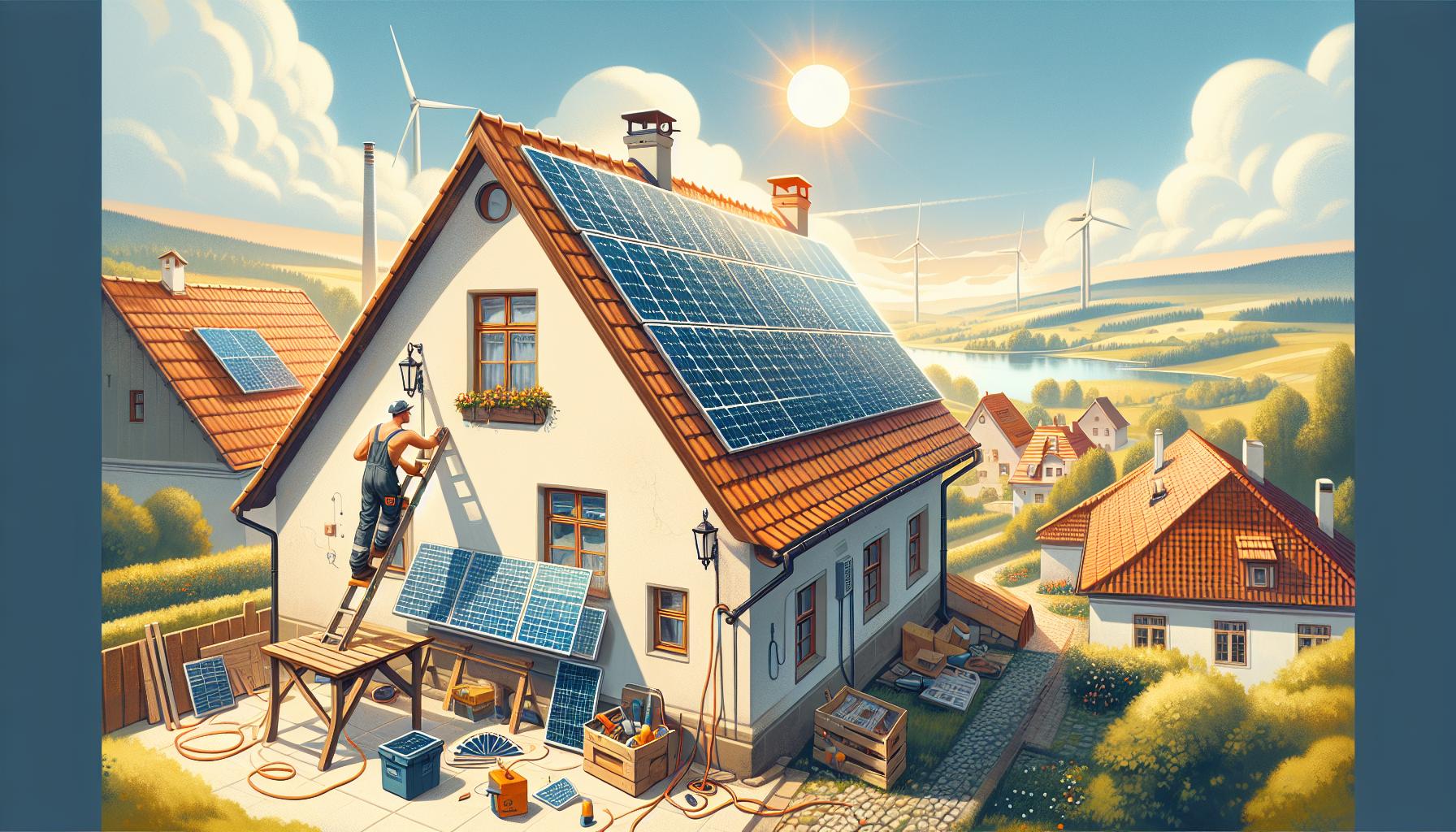 Krok za krokem: Jak nakreslit solární panel snadno