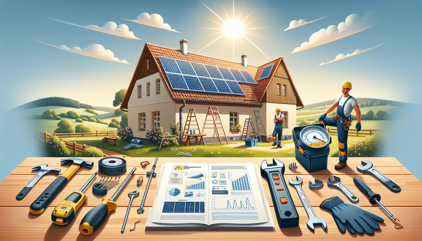 Materiály a nástroje potřebné pro instalaci